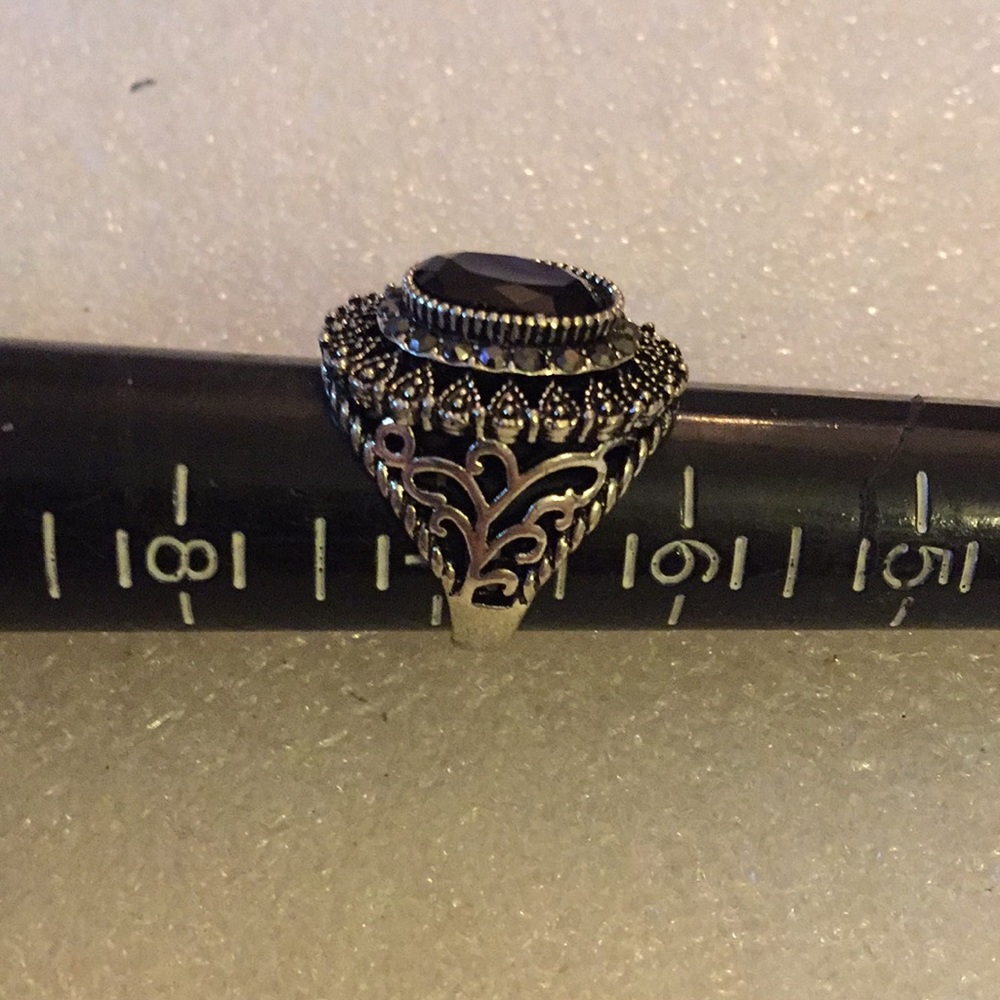 Faced onyx ring - Picture 3 of 4